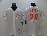 Giants 28 Buster Posey White Nike 2021 City Connect Cool Base Jersey,baseball caps,new era cap wholesale,wholesale hats